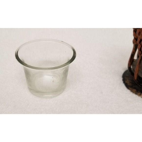 Copper look twisted small candle holder Item#253 - Picture 8 of 13